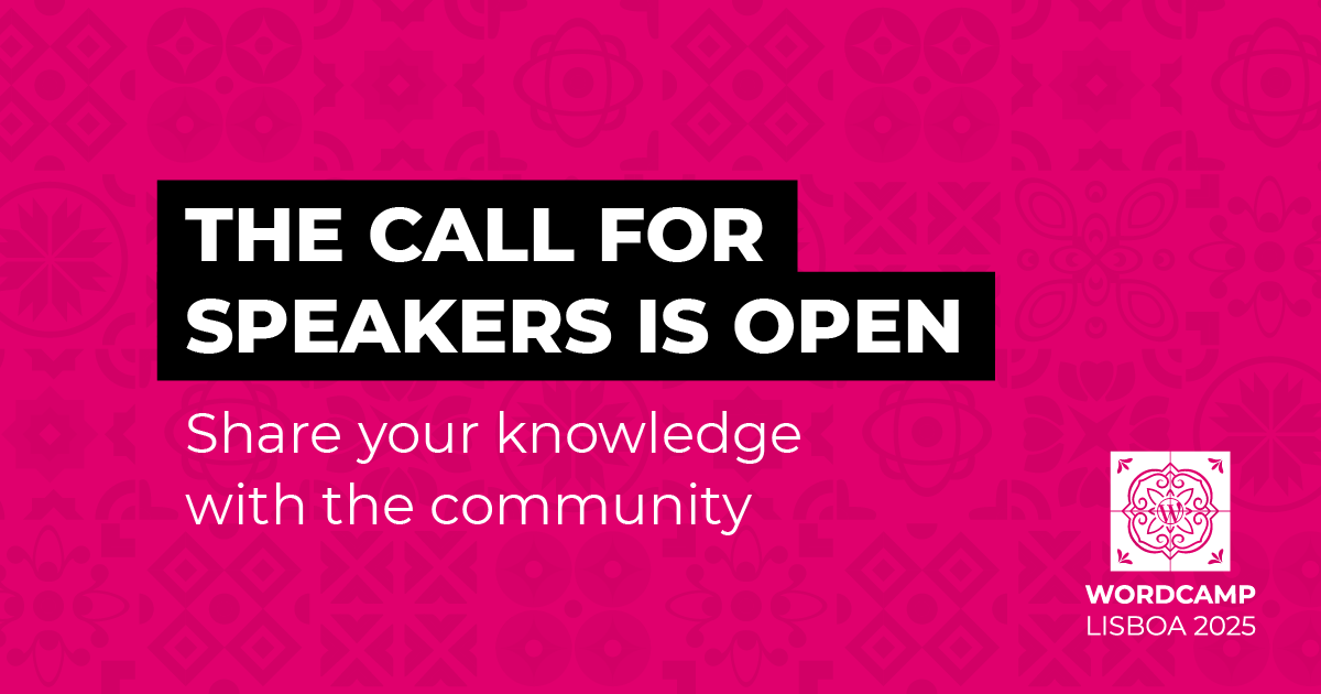 The call for speakers is open - Share your knowledge with the community