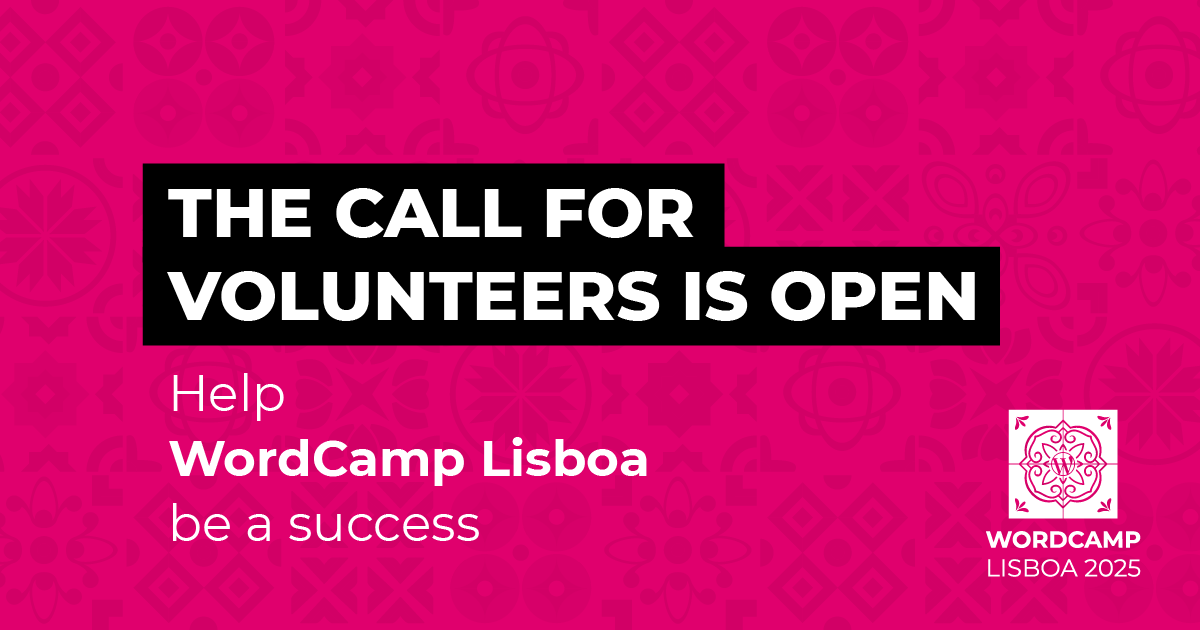 Call for Volunteers is open