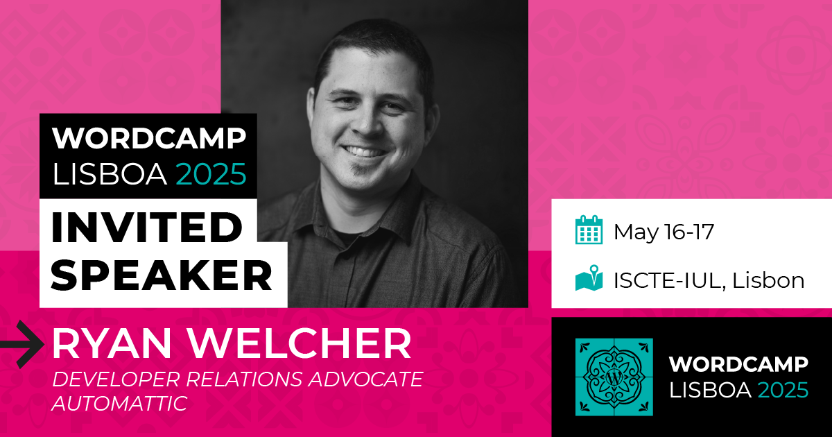 Invited speaker - Ryan Welcher