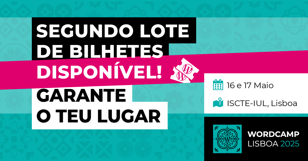 Nova Remessa de Bilhetes Disponível