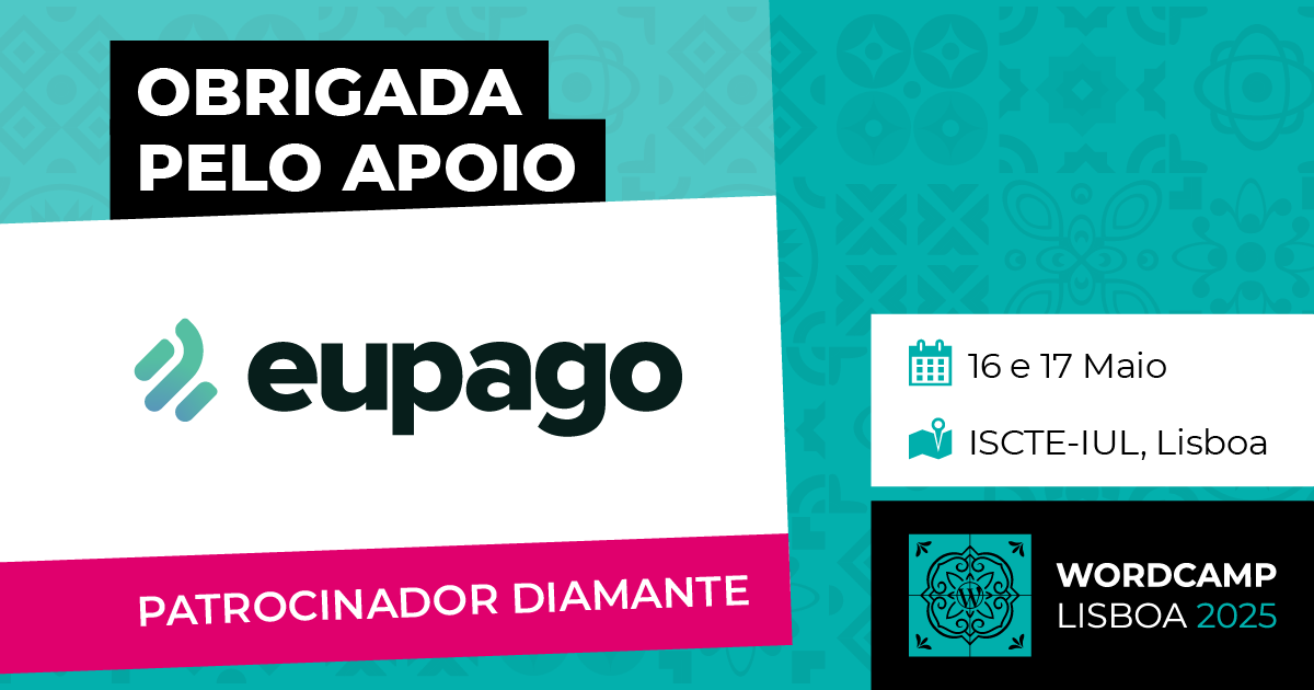 Obrigado ao nosso patrocinador: Eupago