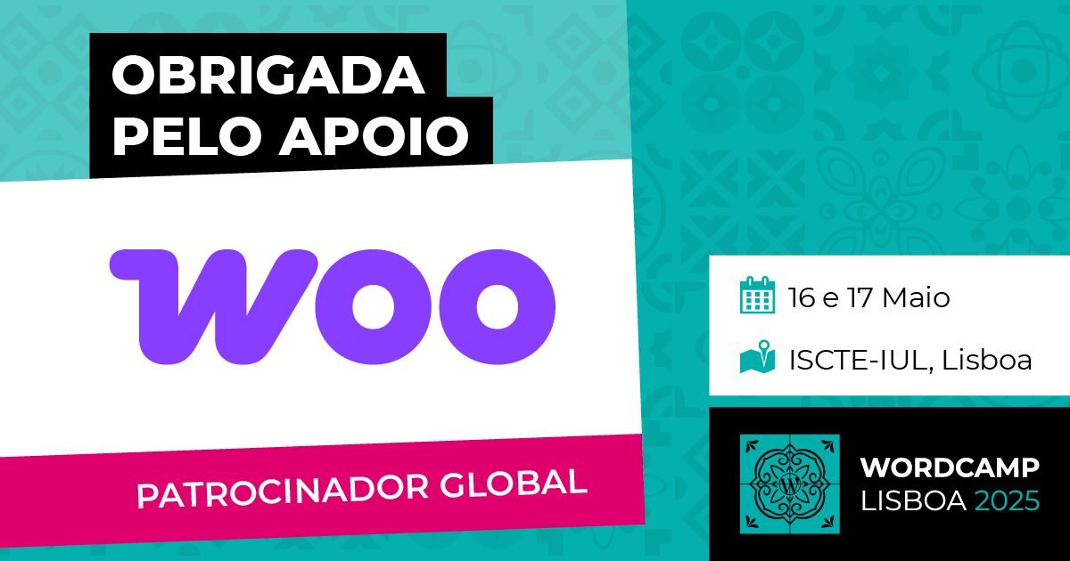 Obrigado ao nosso patrocinador: Woo