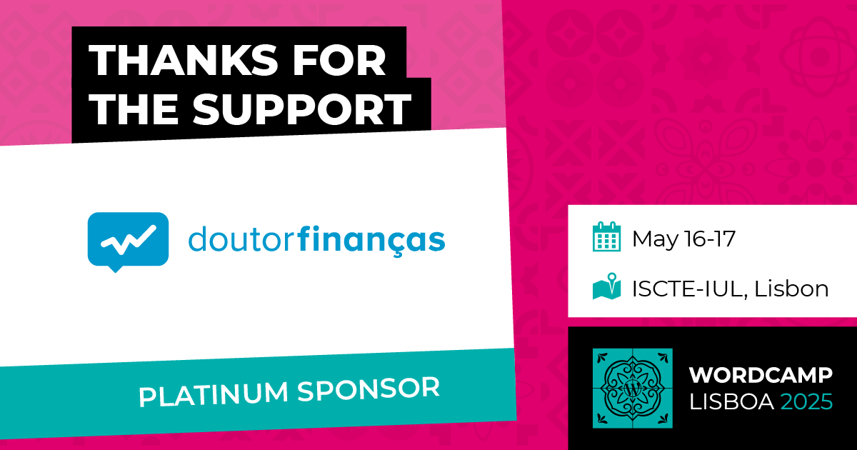 Thank you to our sponsor: Doutor Finanças